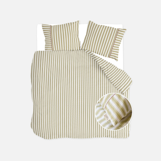 Walra Dekbedovertrek Refined Lines Groen