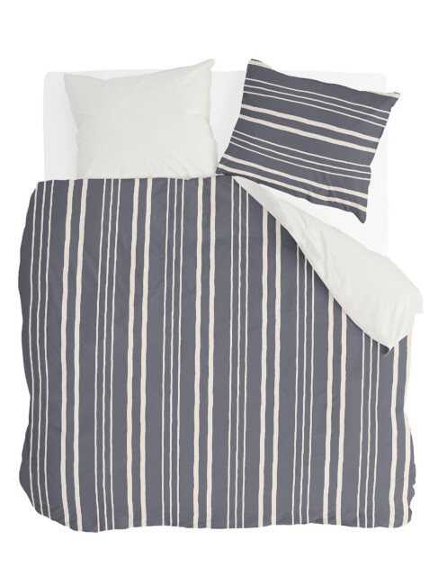BYRKLUND Dekbedovertrek Steady Stripes Blauw
