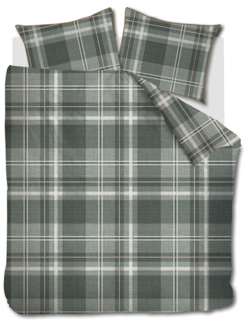 Riviera Maison Dekbedovertrek Tartan Check Groen