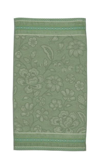 Pip Studio Handdoek Jasmin Jacquard Groen 55x100