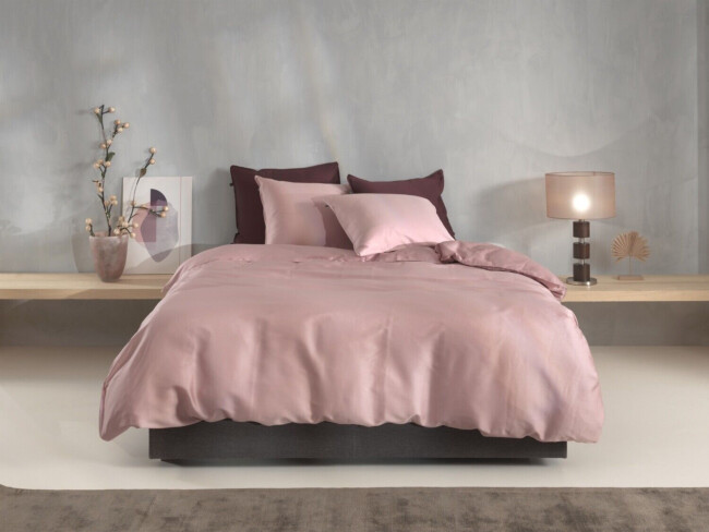 Zohome Dekbedovertrek Satinado Shady-Pink