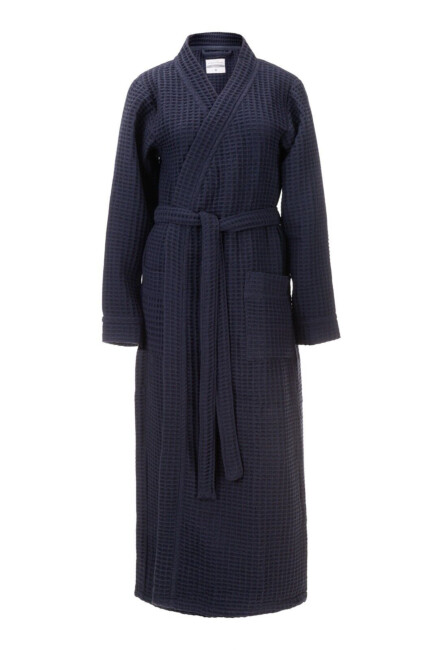 Heckettlane Badjas Badjas-Wafel Navy-Blue