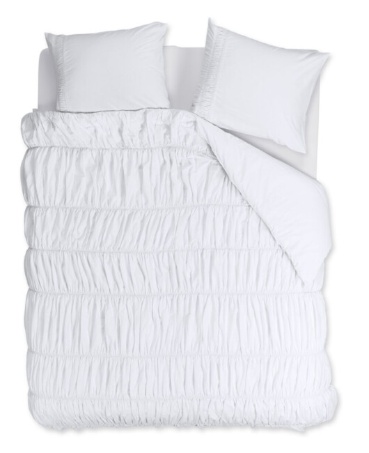 Riviera Maison Dekbedovertrek Ruffle Wit