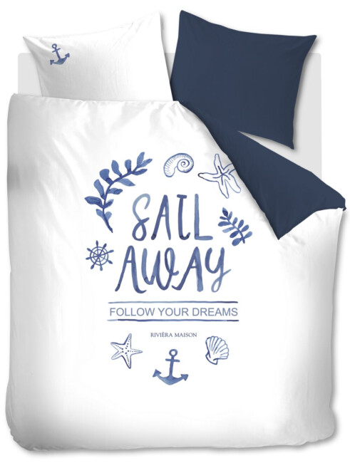 Riviera Maison Dekbedovertrek Sail Away Blauw