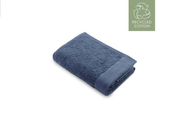 WALRA Baddoek Remade Cotton Blauw 50x100