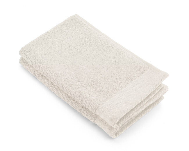 WALRA Gastendoek Soft Cotton Kiezel Grijs 2x 30x50 Kiezel Grijs