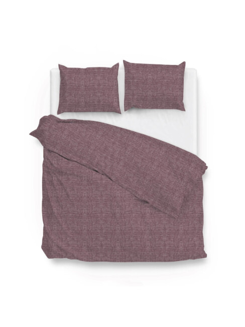 Zohome Dekbedovertrek Lino Wine-Red