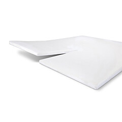 Byrklund Hoeslakens Bed Basics Jersey Split-Topper Wit