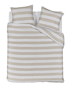 Riviera Maison Dekbedovertrek Striped Zand