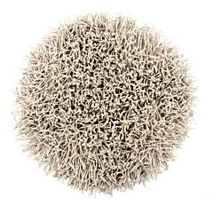 Heckettlane Light-Grey Badmat Busto rond 60 cm, gemaakt van 60% Katoen 40% Polyester