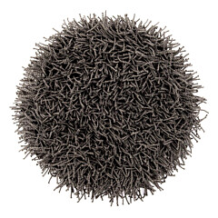 Heckettlane Classic-Anthracite Badmat Busto rond 60 cm, gemaakt van 60% Katoen 40% Polyester