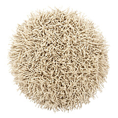 Heckettlane Off-white Badmat Busto rond 60 cm, gemaakt van 60% Katoen 40% Polyester