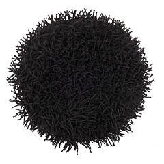 Heckettlane Night-Black Badmat Busto rond 60 cm, gemaakt van 60% Katoen 40% Polyester