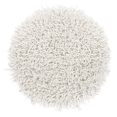 Heckettlane White Badmat Busto rond 60 cm, gemaakt van 60% Katoen 40% Polyester