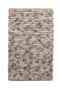 Heckettlane Beige Badmat Brenda 70x120 cm, gemaakt van 60% Katoen 40% Polyester