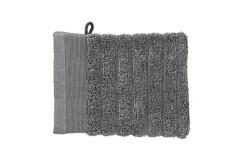 Heckettlane Bath Prestige Washandje Classic Anthracite 16x21cm set van 3 stuks