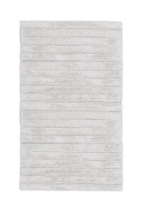 Heckettlane Light-Grey Badmat Vivienne 60x100 cm, gemaakt van 100% Katoen