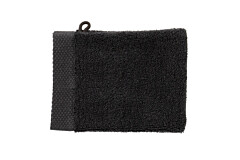 Heckettlane Bath-Premium Washand 16x21 cm (3 stuks) Zwart, gemaakt van 100% Katoen