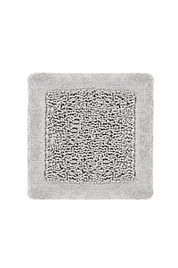 Heckettlane Ash-Grey Badmat Buchara 60x60 cm, gemaakt van 100% Katoen