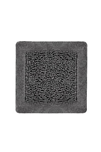 Heckettlane Classic-Anthracite Badmat Buchara 60x60 cm, gemaakt van 100% Katoen