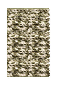 Heckettlane Army-Green Badmat Brenda 60x100 cm, gemaakt van 60% Katoen 40% Polyester