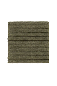 Heckettlane Army-Green Badmat Vivienne 60x60 cm, gemaakt van 100% Katoen
