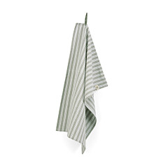 WALRA Theedoek Dry with Stripes Legergroen