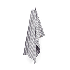 WALRA Theedoek Dry with Stripes Off Black