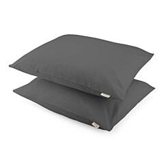 WALRA Kussensloop Crispy Cotton Antraciet